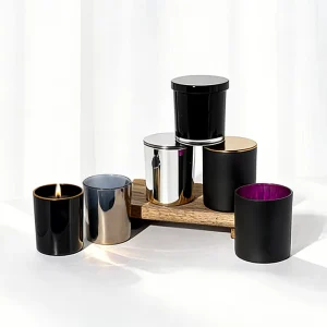 Luxury Colorful Empty Glass Candle Jars, Heat Resistant, for Weddings