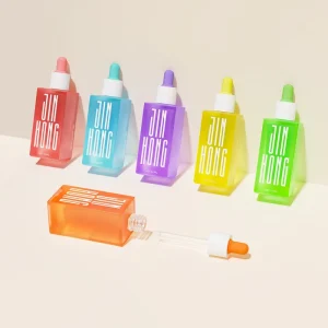 Luxury Cosmetic Flat Shoulder Square Empty 50ml Essential Oil Glass Serum Pipette Dropper Bottle