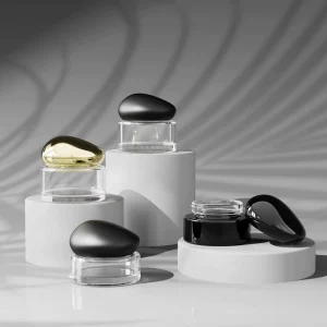 Luxury Cosmetic Glass Jar 30g 50g with Lid for Face Cream and Body Care