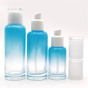 Luxury Cosmetic Packaging with Lid Skincare Glass Bottle Jar Cosmetic Packaging Container for Face Cream