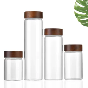 Luxury Design for GLASS High Borosilicate Glass 140ml 520ml Multi Sized Container Set for Food Storage Freshness
