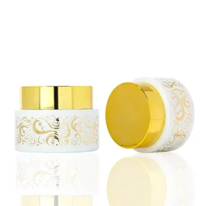 Luxury Empty 4oz Jar Glass Glass Incense Burner Cosmetic Cream Jar and Bottle with Lids