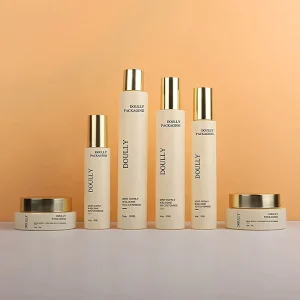 Luxury Glass Bottle for Cosmetic Skin Care Packaging Face Cream Custom Color Multiple Sizes Screen Printing Surface Handling
