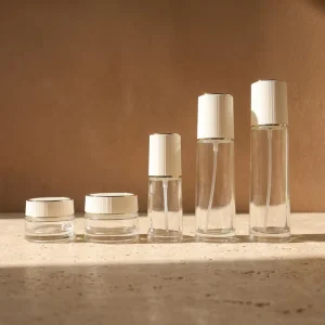 Luxury Glass Bottles Water Milk Set 40ml 100ml 120ml 30g 50g Screw Cap Dropper Multiple Capacity Factory Spot