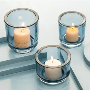 Luxury Glass Candle Cup Thickened Glass Candle Holder Jar