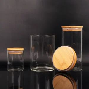 Luxury Glass Candle Jar with Airtight Lid Empty Candle Vessel for Soy Wax & Home Fragrance Custom Candle Container
