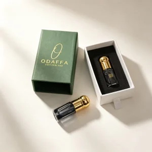 Luxury Green Paper Drawer Box Custom Hot Stamping Logo Attar Roll on Bottle Rigid Gift Box Factory