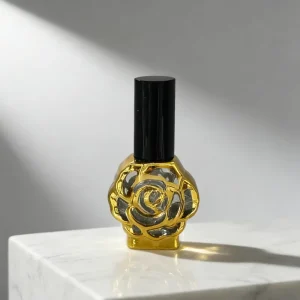 Luxury Ladies Pocket Sized 10ml Cosmetic Attar Perfume Oil Bottle Mini Fragrance Glass Perfume Bottle With Pump Sprayer