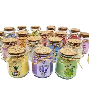 Luxury Modern Eco Friendly Soy Wax Art Candles Custom Glass Jar Handmade Customized Color Home Decoration Diwali Christmas