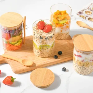 Luxury Modern Glass Food Storage Containers with Detachable Lids & Freshness Preservation Large Capacity for Kitchen Party Use