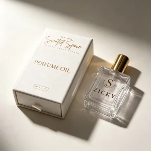 Luxury Perfume Oil Gift Drawer Box Custom Hot Stamp Logo Packaging Box for Glass Fragrance Bottle With Foam Insert