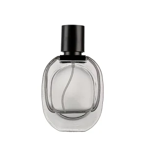 Luxury Retro Oval 30ml Glass Spray Bottle Fashion Perfume Skincare Serum Empty Container with Screw Cap MOQ 100pcs Volume 30ml