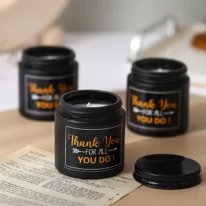 Luxury Soy Wax Glass Jar Candle Single Wick Handmade 100g Eco Friendly Aromatherapy Relaxing Home Bedroom Office Decoration Gift