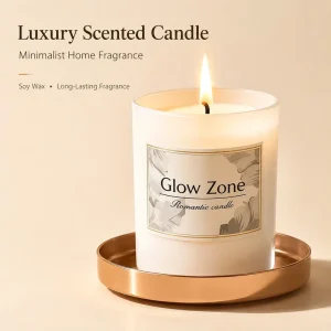 Luxury Soy Wax Scented Candle Matte Black Jar Long Burn Aromatherapy Candles Home Decor Gift Private Label Custom