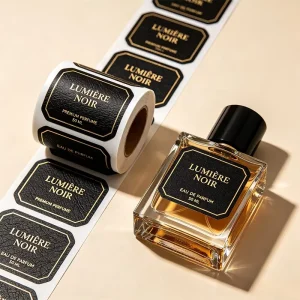 Luxury Special Texture Paper Hot Foil Stamping Perfume Bottle Brand Label