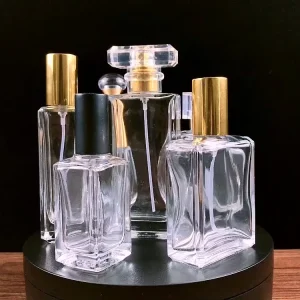 Luxury Square Empty Glass Perfume Bottle 30ml 50ml 100ml with Box and Spray Cap