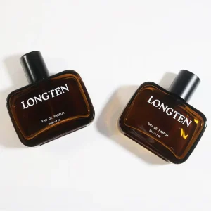 Luxury Square Flat Glass Perfume Bottles 30ml 50ml 100ml Free Sample Screen Printing Clear Custom Color Pump Sprayer ROHS CE FCC
