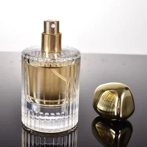 Luxury Square Glass Essential Oil Bottle 30ml 50ml Customized Arabic Bottle Box Packaging Two Press Fit Screw Caps