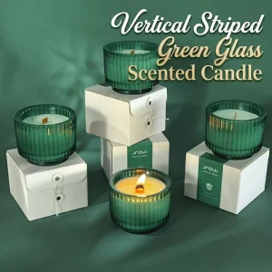 Luxury Wood Wick Glass Jar Scented Candle Handmade Home Fragrance Candle for Housewarming Present