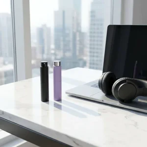 Macaron 10ml ABS Rotating Spray Perfume Dispensing Bottle with Glass Inner Liner Portable Travel Bottle