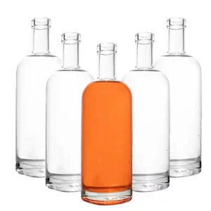 Manufacturer Clear Customized Sealed Empty Glass Wine Bottle