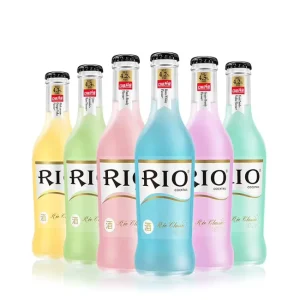 Manufacturer Direct 275ml Clear Frosted Glass Cocktail Bottle with Metal Crown Cap