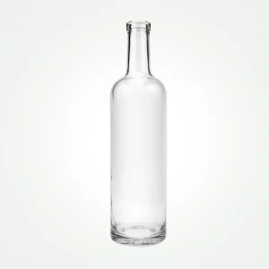 Manufacturer Flint Glass Bottles with Cork Stopper for Liquor Water and Tequila with Engraving Available