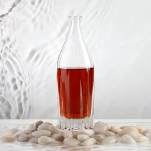 Manufacturer High Clarity 500ml 750ml Round Glass Liquor Bottles for Vodka Rum and Brandy with Customization Available