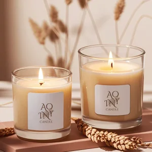 Manufacturer Scented Glass Aromatherapy Candle Soy Wax Handmade Spiral 7 oz