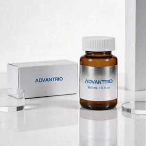 Manufacturers 100ml 3.4oz Amber Glass Supplement Pill Bottle with Wide Mouth