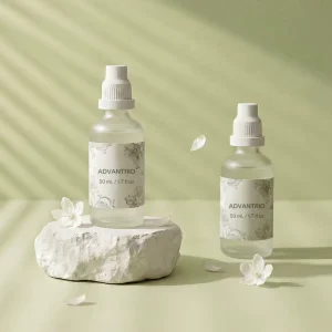 Manufacturers 50 mL Luxury Frosted Glass Dropper Bottle for Essential Oil Facial Serum Custom Label Cosmetic Packaging Container