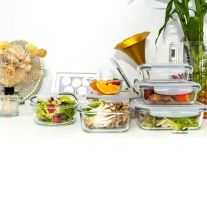 Manufacturers Airtight Leakproof Oven Safe BPA Free Stackable High Borosilicate Glass Food Storage Container Set