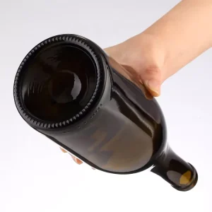 Matte 750ml and 375ml Glass Wine and Whisky Bottles with Cork Stopper
