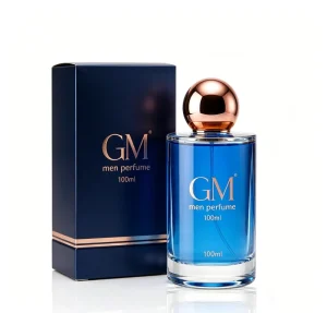 Matte Empty Glass Perfume Bottle 50ml 100ml for Men with Thick Base and Lid