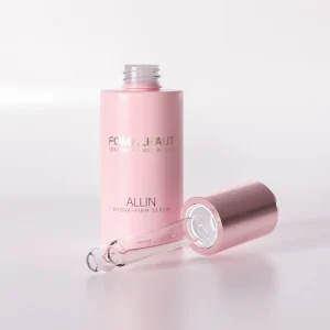 Matte Finished Glass Bottle With Press Pump Dropper Glass Bottle for Skin Care Essence Oil