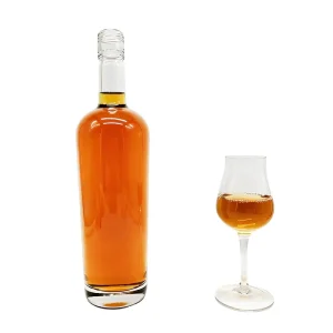 Matte Glass Bottle 700ml for Spirits Liquor Vodka Brandy Tequila with Cork Seal