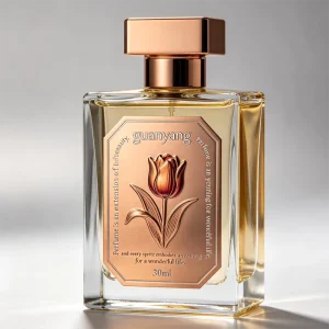Matte Metal Relief Perfume Sticker for 10ml Fragrance Glass Bottle