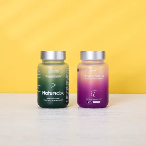 Matte Pharmaceutical Packaging Bottle for Men’s Fertility and Biotin Hair Supplements