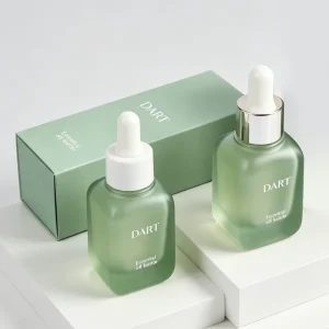Matte Rounded Square Glass Dropper Bottle 20ml 30ml 50ml for Facial Serum and Essential Oil