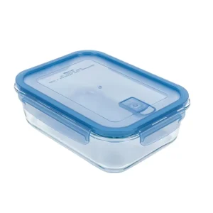 Meal Prep Container with Lock Lid Ovenproof Glass BPA-Free Dishwasher-Safe Leakproof