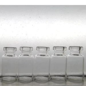 Medical 2ml Clear Amber Low Borosilicate Glass Injection Vial with 13mm Neck Aluminum Plastic Cap Screen Printed Rubber Stopper