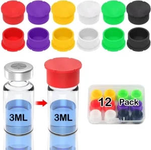 Medical Grade Silicone Insulin Vial Cap 3ml 5ml Eco Friendly Reusable Leak proof Airtight Bulk OEM High Quality