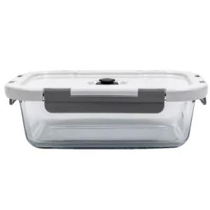 Microwave-Safe Kitchen Prep Lunch Box with High Borosilicate Glass and BPA-Free Plastic Lids Airtight