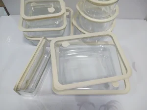 Microwave Safe Transparent Tempered Glass Lid Borosilicate Glass Lunch Food Storage Container Bento Box BPA Free