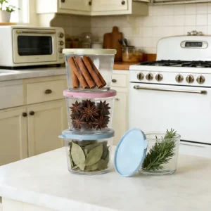 Microwaveable Glass Crisper Jar Pickle Sealed Side Dish Storage Box Airtight Canister for Food Glass Food Storage Container