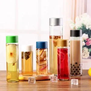 Milk Tea Drink Lemonade Glass Juice Bottle Soda Bottle Cold Brew Coffee Empty Cold Drink Bottle