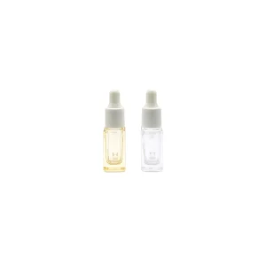 Mini 3ml 4ml Square Essential Oil, Perfume, and Serum Glass Dropper Bottles