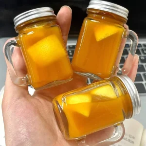 Mini Beverage Glass Bottles Mason Cups 40ml 120ml