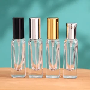 Mini Empty 8ml Thick Bottom Glass Perfume Bottle with Easy Crimp Pump