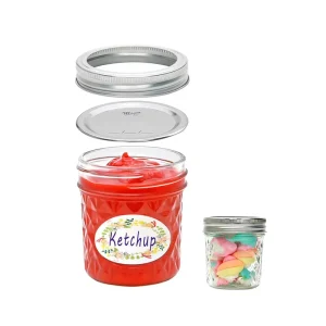 Mini Mason Jars 6oz Regular Mouth Mason Jar With Lids and Seal Bands Small Glass Canning Jar for Spice Jam Honey Jelly